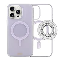 Sonix Case + Magnetic Ring (Silver/Clear) for MagSafe iPhone 15 Pro Max | Jelly Lavender