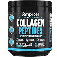 Multi Collagen Peptides Powder - Collagen for Women & Men - Type 1 & 3 Multi Collagen Protein Powder Unflavored - Hydrolyzed Collagen Supplements for Skin, Hair & Nails - 41 Servings