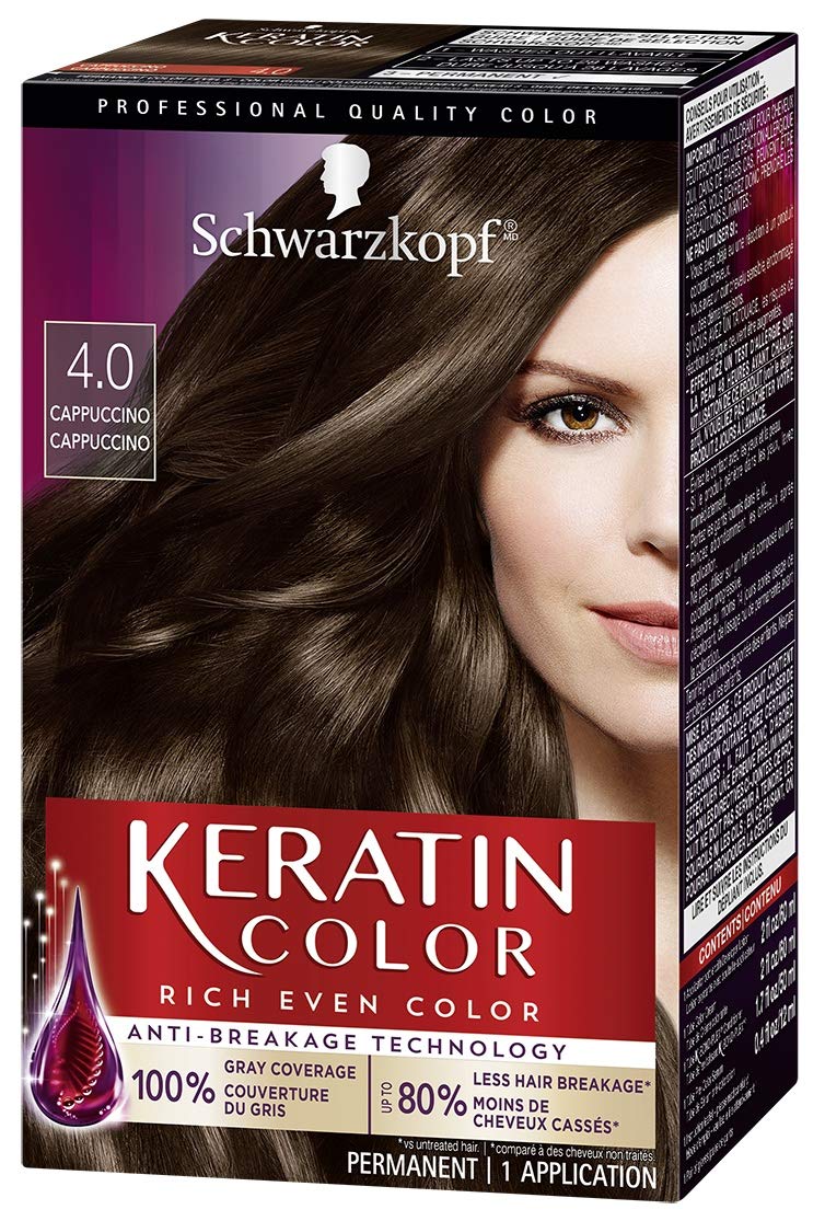 Mua Schwarzkopf Keratin Color Permanent Hair Color Cream,  Cappuccino, 1  Count trên Amazon Mỹ chính hãng 2023 | Fado
