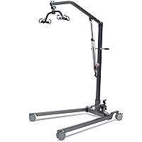 Lumex Hydraulic Patient Lift, Adjustable Base, Medical Transfer Aid for Home and Clinical Use, Grey