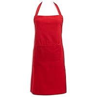 DII Everyday Basic Kitchen Collection, Chef Apron, Tango Red
