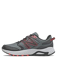 New Balance Men's 410 V7 Running Shoe, Ocean Grey/Black/Velocity Red, 10 X-Wide