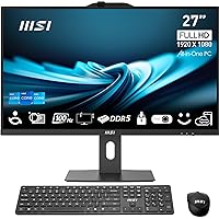 MSI PRO AP272P 27” IPS FHD All-in-One PC: Intel Core i5-14400, 8GB DDR5, 1TB m.2 NVMe SSD, WiFi, Adjustable Stand, Keyboard & Mouse, Windows 11 Home: 14M-603US