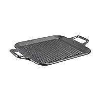 Lodge BOLD 12 Inch Seasoned Cast Iron Grill Pan with Loop Handles; Design-Forward Cookware