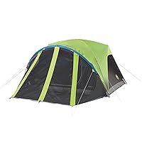 Coleman Carlsbad Dark Room Camping Tent with Screened Porch, 4/6 Person Tent Blocks 90% of Sunlight and Keeps Inside Cool, Weatherproof Tent with Easy Setup and Screened-In Porch