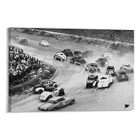EPEDIC Florida NASCAR Beach Poster Vintage Poster (1) Canvas Poster Wall Art Decor Print Picture Paintings for Living Room Bedroom Decoration Frame-style 36x24inch(90x60cm)
