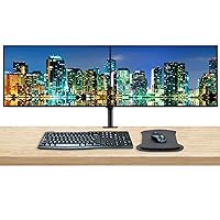 HP Z27q G3 27 Inch 2560 x 1440 QHD IPS LED-Backlit 2-Pack Monitor Bundle with Blue Light Filter, HDMI, DisplayPort, MK270 Wireless Keyboard and Mouse, Gel Mouse Pad, Dual Monitor Stand