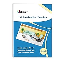 Uinkit Hot Thermal Laminating Pouches 100 Pack Laminator Sheets 11.5x17.5 Laminating Sheets 3.5Mil for Sealed 11x17 Inches Document,Rounded Corner
