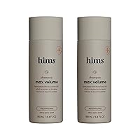 Hims Max Volume Shampoo 2 Pack - Volumizing Shampoo for Men - Citrus Spice - Men's Natural Shampoo Adds Volume, Shine & Bounce - 2 x 6.4 fl oz Bottles
