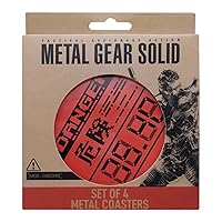 Metal Gear Solid Limited Edition Metal Coaster Set of 4