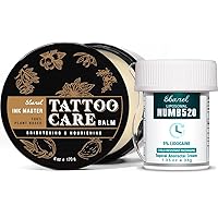Bundle of 5% Lidocaine Numbing Cream and Tattoo Aftercare Healing Balm