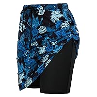 JACK SMITH Women's Athletic Skorts Skirts Knee Length Print Golf Skorts Tennis Skirts with Pockets Summer Travel Skirts 3XL