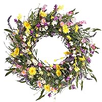 J'FLORU Spring Wreath,24