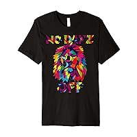 No Days Off Clothes & Gear: Abstract Art Lion Gym & Fitness Premium T-Shirt