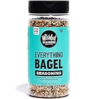 Wishful Everything Bagel Seasoning XL 9 Ounce Jar of Bagel Seasoning for Keto Bagels, All Purpose Seasoning Blend of Poppy Seed, Sesame Seed, Garlic and Onion Flakes