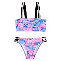 Girls Bikini Size 7 Color Camouflage Outfits Swimsuit Bikini Set Swimwear Children Girls Summer Kids 4t Swimwear