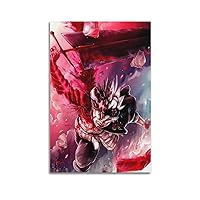 GCOYOZD Black Clover Anime Posters Wall Art Paintings Canvas Wall Decor Home Decor Living Room Decor Aesthetic 08x12inch(20x30cm) Unframe-style