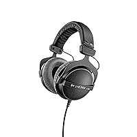 DT 770 PRO 80 Ohm Over-Ear Studio Headphones in Gray. Enclosed design, wired for professional recording and monitoring