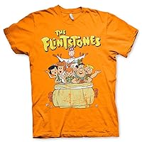 The Flintstones Official Mens T-Shirt (Orange)