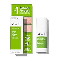 Murad Retinol Youth Renewal Serum - Fast-Acting Retinol Serum for Face and Neck - Visibly Improves Lines and Wrinkles, Skin Looks Firmer and Feels Smoother, Gentle Enough for Nightly Use