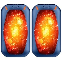 Hand Warmers Rechargeable, 2 Pack Magnetic Electric Hand Warmers, 6000mah Max 12Hrs Quick Charge Portable Hand Warmer, Great Gift for Christmas, Raynauds, Outdoors, Hunting, Golf, Camping