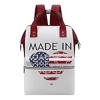 Made in American Large Capacity Shoulder Bag Waterproof Mommy Tote Bags Travel Diaper Backpack for Women