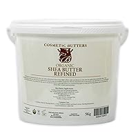 Cosmetic Butters Mystic Moments Shea Butter Refined Organic 5Kg - Pure & Natural Vegan GMO Free