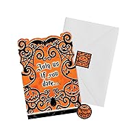 amscan Gothic Greetings Party Invitations, 21