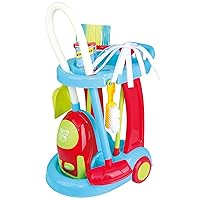 Play My Cleaning Trolley with Vacuum Cleaner Toy 7 Pc Home Products for Kids Pretend Set for Kids Age 3 Years & Up