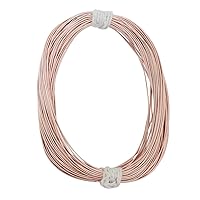 Embroiderymaterial Stiff Gijai French Gimp Wire for Embroidery & Jewelry Making 100gm (Rose Gold, 1MM)