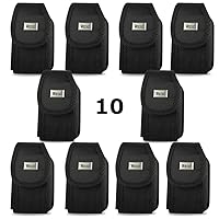 Contractor Pack of 10 Rugged Heavy Duty Nylon Cases with Metal Clip and Belt Loop for Sonim XP5