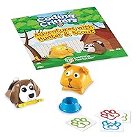 Coding Critters Pair-A-Pets Dogs Hunter & Scout,Screen-Free Early Coding Toy For Kids, Interactive STEM Coding Pet, 5 Pieces, Ages 4+