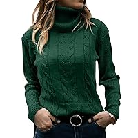 Women's Maternity Winter Clothes Casual Solid Color Lapel Bottom Knit Sweater Vintage Cable Oversized, S-XL