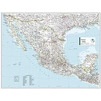 National Geographic Maps: Mexico Wall Map - Compact - 21 x 16 inches - Front Lamination
