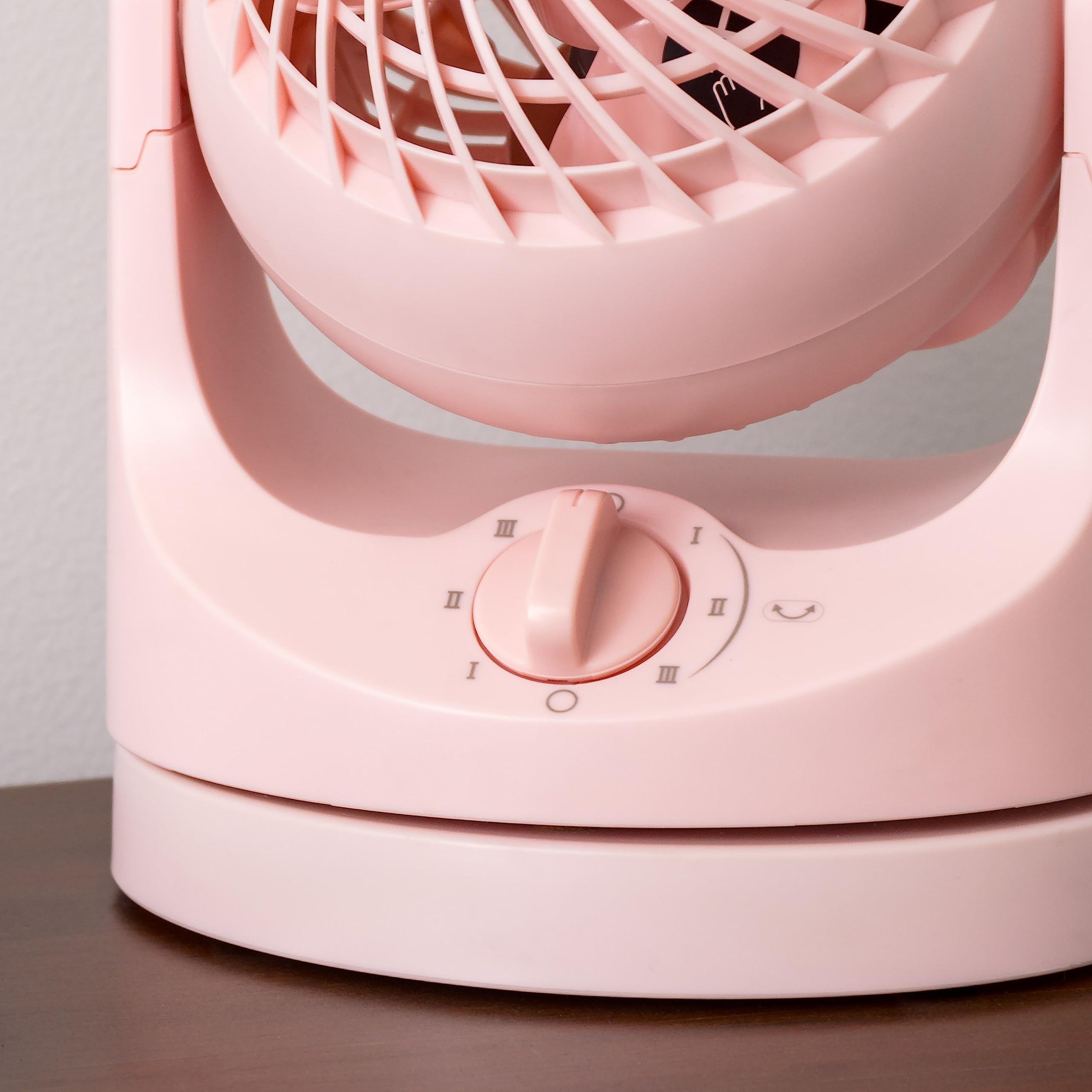 IRIS USA WOOZOO Oscillating Vortex Fan, Remote Equipped 3-in-1 Fan w/Timer/Multi Oscillation/Air Circulator/ 3 Speed Settings, Small, Pink
