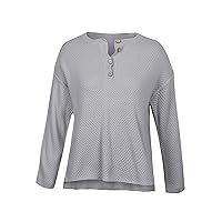 Women's V Neck Ribbed Button Knit Sweater Casual Oversized Batwing Long Sleeve Pullover Henley Solid Color Jumper Tops
