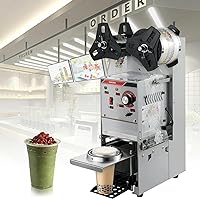 Sealing Machine,Electric Cup Sealing Machine 350W Semi-Automatic Commercial Cup Sealer 90/95mm Cup Diameter Boba Cup Sealing Machine 400-600 Cups/Hr Milk Tea Sealer with-1pc