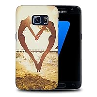 Sexy Girl in Bikini Jumping Heart Phone CASE Cover for Samsung Galaxy S7