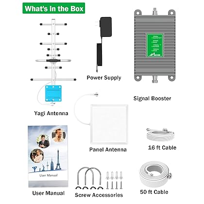 Cell Phone Signal Booster for All U.S. Carriers Verizon, AT&T, T-Mobile, Sprint & More GSM 3G/4G/5G LTE N2/N5/N12 Band 2/4/5/13/12/17 Home Cell Phone Signal Booster 5,000 Sq. Ft FCC Approved