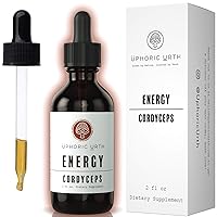 UPHORIC URTH Cordyceps Mushroom Extract - Double Extracted Fruitbody Mushroom Tincture | Natural Support for Stamina, Endurance, Oxygen Uptake, Cardiac Function, Respiratory Health (60 Servings)