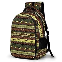 Rasta Way Pattern Casual Backpack Fashion Travel Hiking Laptop Bag Work Picnic Camping Beach