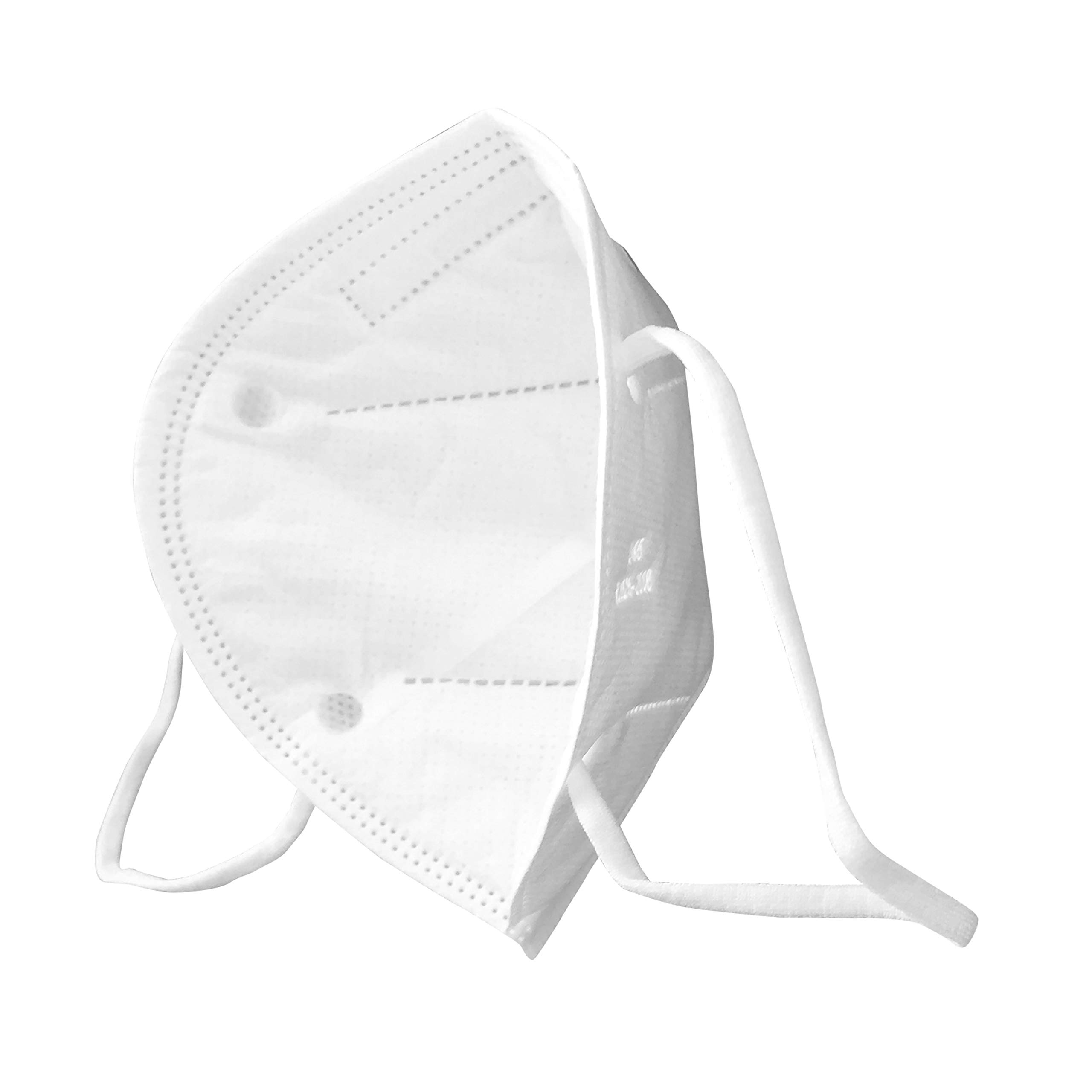 SupplyAID RRS-KN95-5PK KN95 Face Mask for Protection Against PM2.5 Dust, Pollen and Haze-Proof, 5 Pack, White