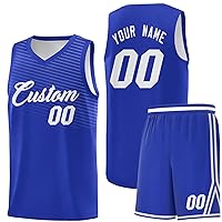 Custom Basketball Jersey Uniform Athletic Hip Hop Shirt Personalized Print Name Number for Men Youth