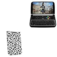 BoxWave Case Compatible with GPD Win 2 - Snow Leopard Plush SlipSuit, Animal Leopard Print Padded Soft Sleeve