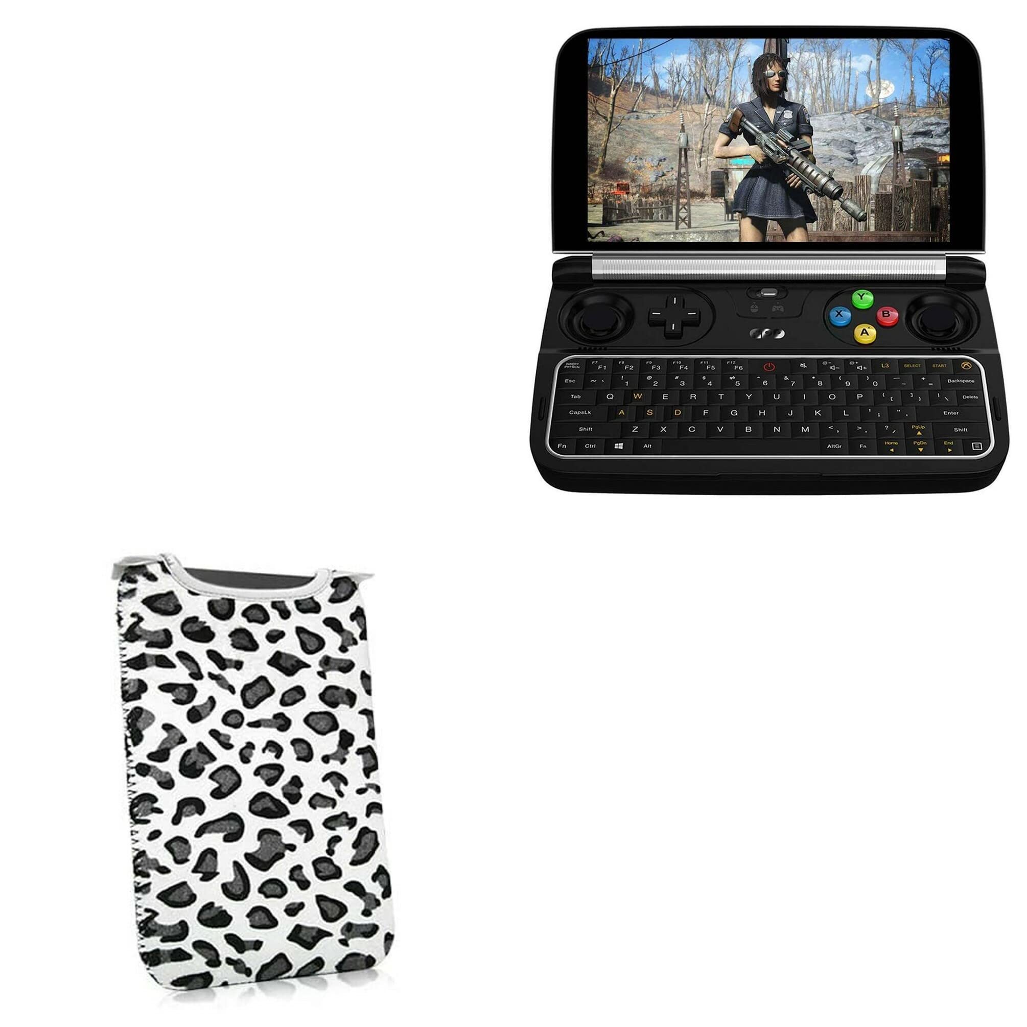BoxWave Case for GPD Win 2 (Case by BoxWave) - Snow Leopard Plush SlipSuit, Animal Leopard Print Padded Soft Sleeve for GPD Win 2, GPD MicroPC | GPD Win 2 | XD Plus