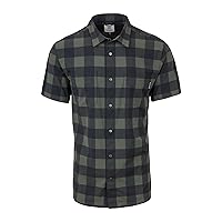 Flylow Men's Wesley Button-Up Short Sleeve Shirt for Mountain Biking & Casual Wear
