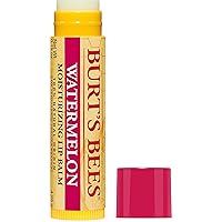 Burt's Bees Watermelon Lip Balm, Lip Moisturizer With Responsibly Sourced Beeswax, Tint-Free, Natural Conditioning Lip Treatment, 1 Tube, 0.15 oz.