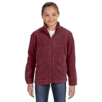 Youth Full-Zipper Polyester Fleece Pullover