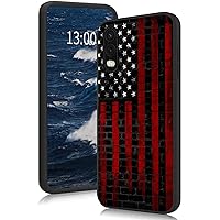 Case for Samsung Galaxy Xcover Pro, for Galaxy Xcover Pro Phone Case for Women Girls, Shockproof Thin Soft Silicone Rubber Case Cover Fit for Samsung Xcover Pro, America Flag