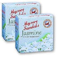 Mysore Sandal's jasmine Luxury Bath Soap 150g (Pack of 3) Unique